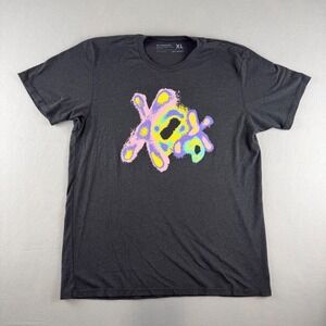 Cotton Bureau Mens XL Graphic T-Shirt Charcoal Gray Tri-Blend Short Sleeve USA